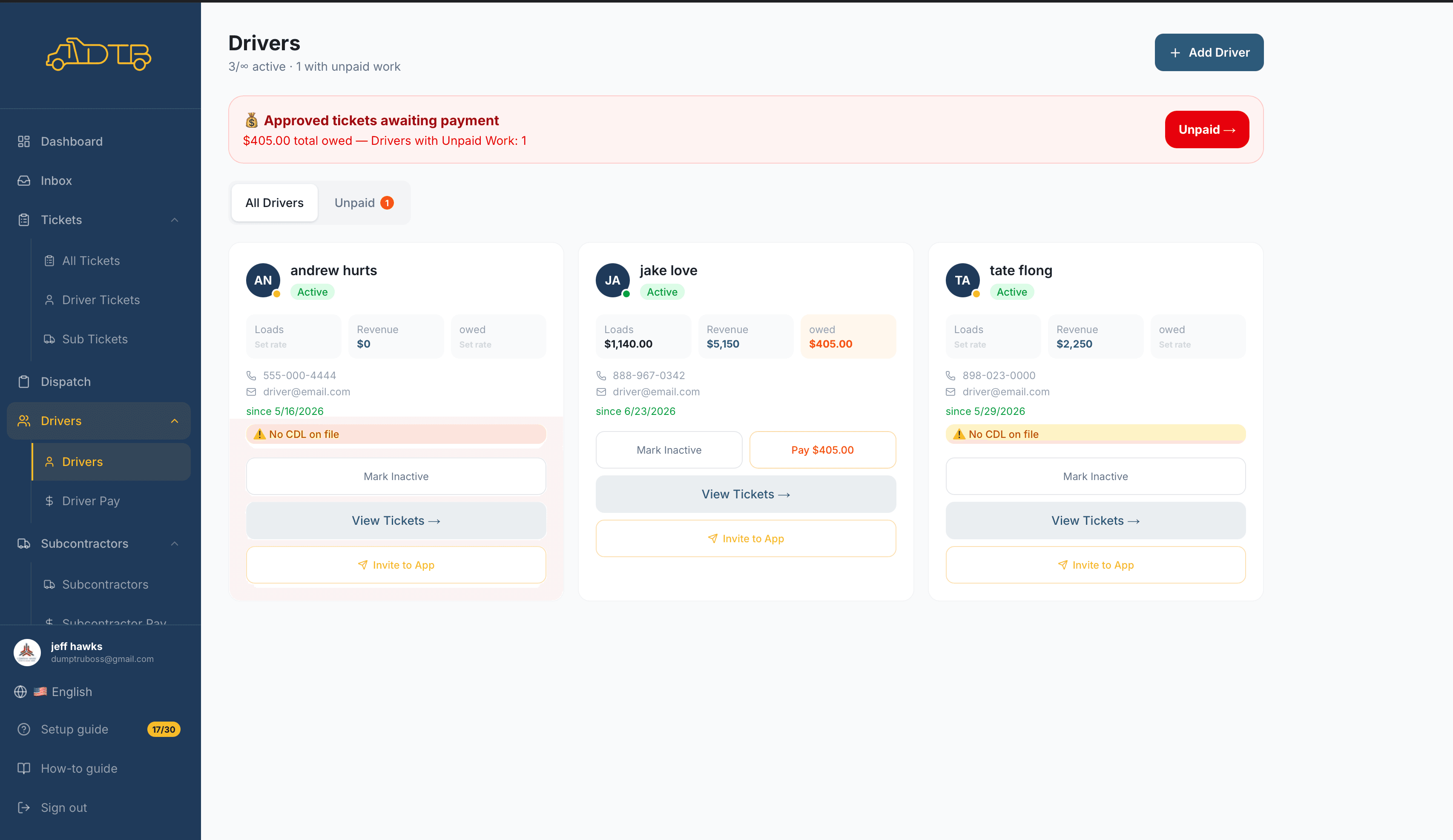 Driver Portal